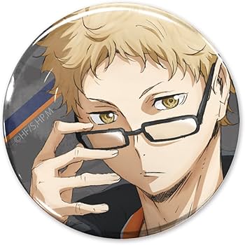 ハイキュー 月島蛍 スクエア缶バッジ ハイキュー!! 缶バッジ 月島蛍 （スクエア・アイマスク） | K